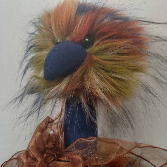Jellycat Ostrich Stuffed Animal Plush Spiced Pom Pom Furry Toy Bird 20" - Picture 8 of 16
